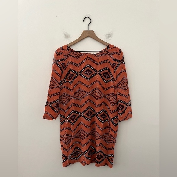 BA&SH Ref Lavande Silk Salmon/Reddish T-Shirt Dress Size 2 - Picture 8 of 13